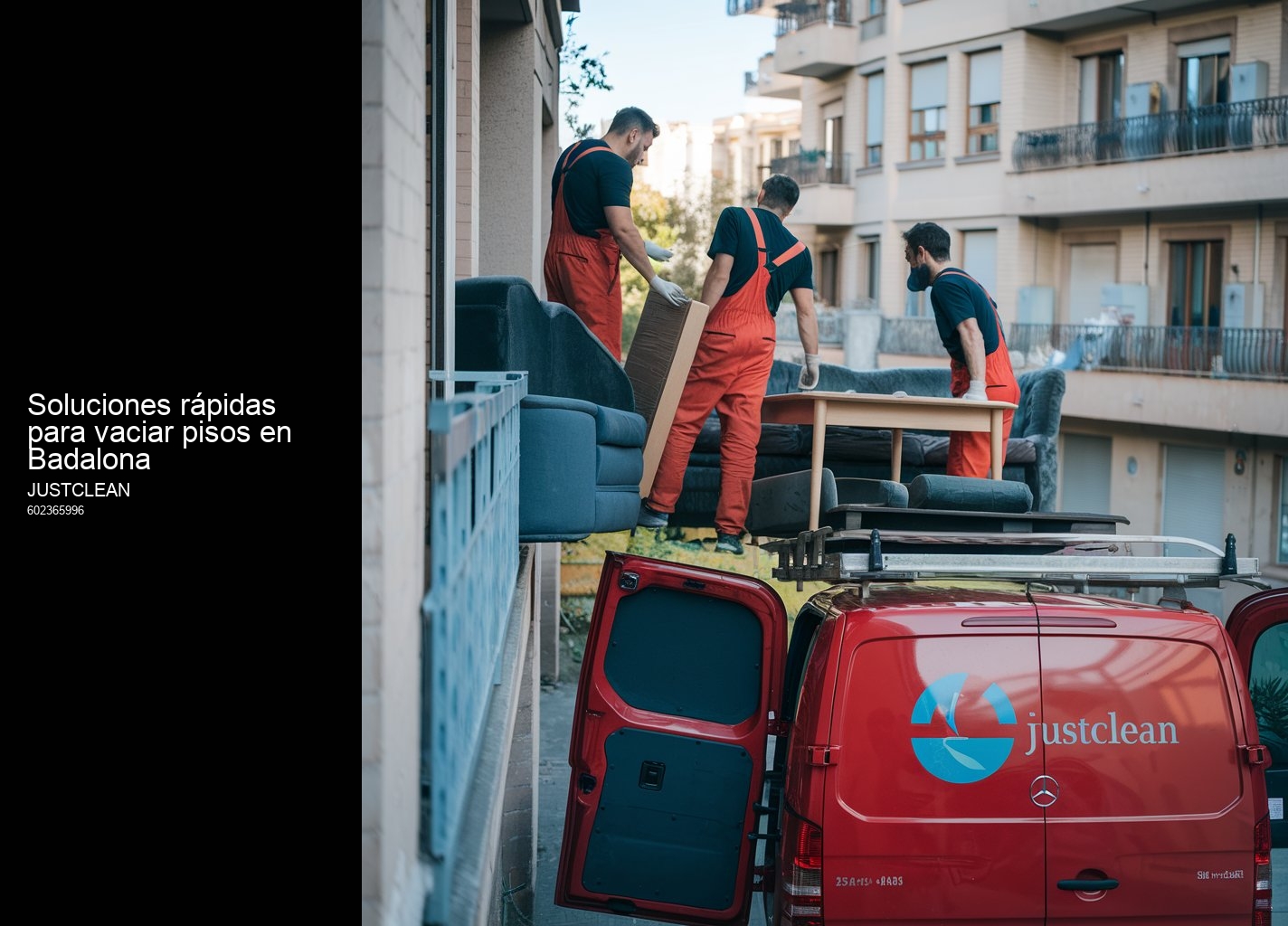 Vaciado de viviendas afectadas por síndrome de Diógenes en Badalona
