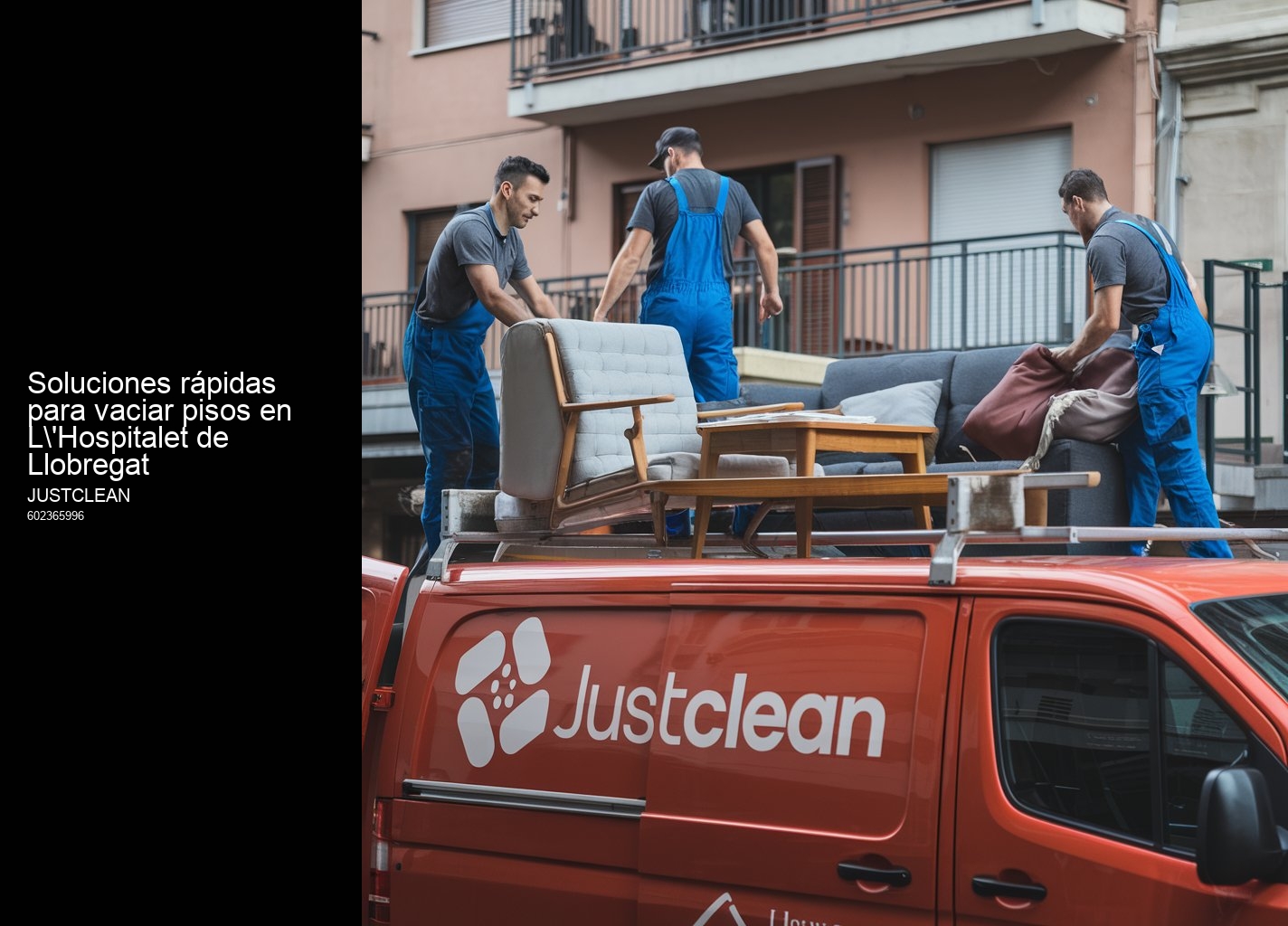 Vaciado de viviendas afectadas por síndrome de Diógenes en L'Hospitalet de Llobregat