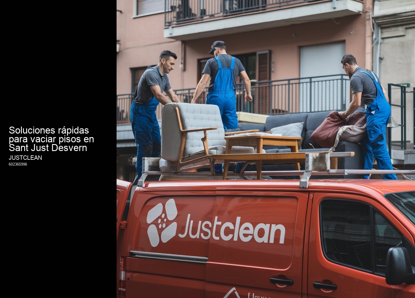 Vaciado de viviendas afectadas por síndrome de Diógenes en Sant Just Desvern