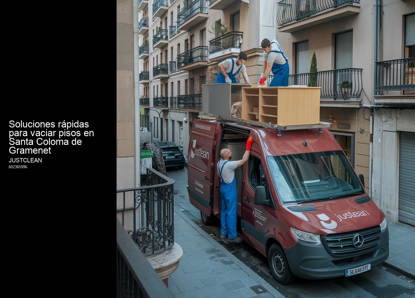 Cómo contactar con JustClean para vender tus muebles usados en Santa Coloma de Gramenet